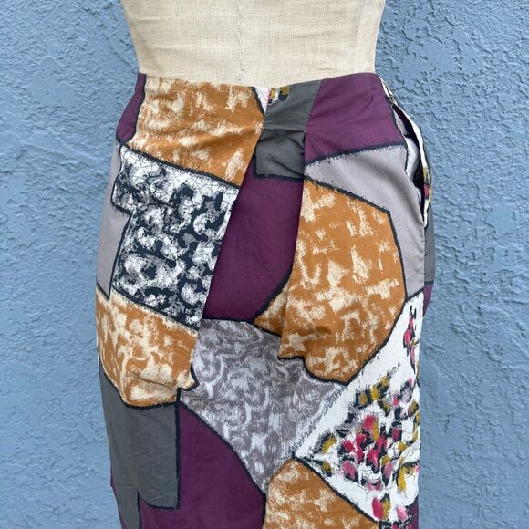 Designer Marni Skirt Cotton Abstract Funky Print Knee Length Clothing - Picture 11 of 11